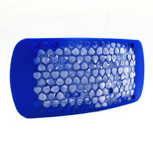 Mini Ice Cube Trays with 160 Small Silicon Cube Molds - 1 Pair (Blue and Black)