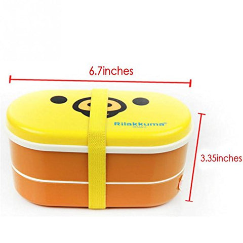 Image of Japanese Bento Lunch Box (2-Layer Container)