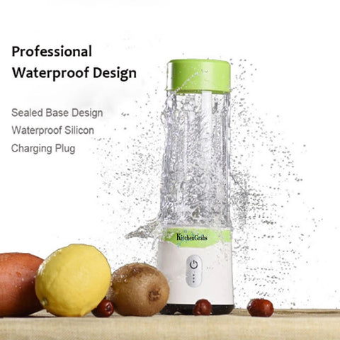 Image of Rechargeable, Personal and Portable Blender With 2 Juice Cups