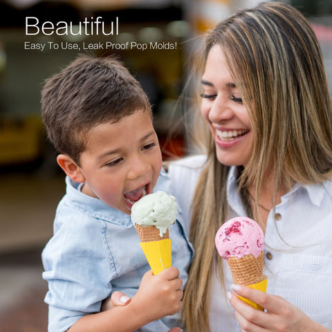 Image of Silicone Ice Cream and Popsicle Tube Molds - Set of 6 Tubes