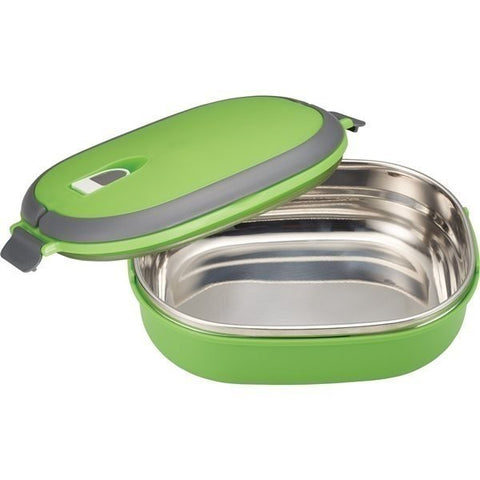 Image of Insulated Stainless Steel Bento Lunch Box - Oval Container