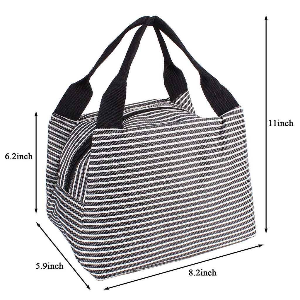 Insulated Lunch Bag - Stripped Colors