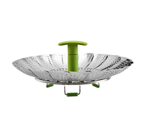Image of Collapsible Stainless Steel Vegetable & Food Steamer Insert (Large 7"-11" and Medium 5.5"-9")) - Improved Design