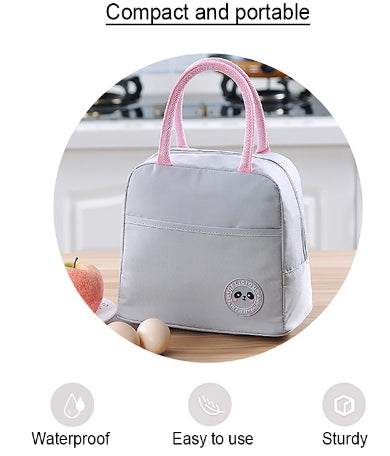 Image of Insulated Lunch Bag with Deep Side Pocket