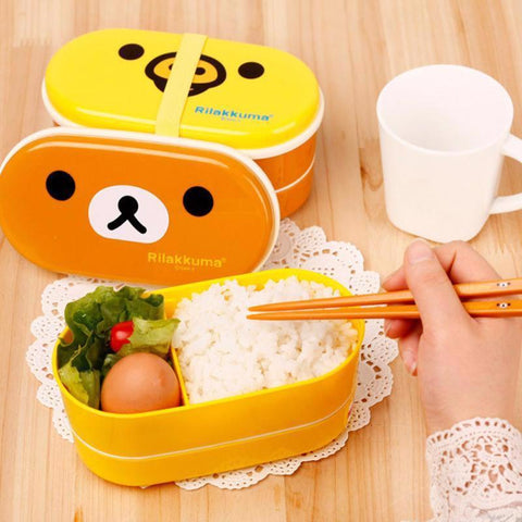 Image of Japanese Bento Lunch Box (2-Layer Container)