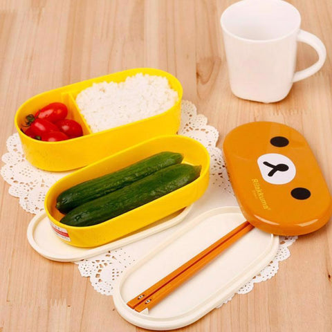 Image of Japanese Bento Lunch Box (2-Layer Container)