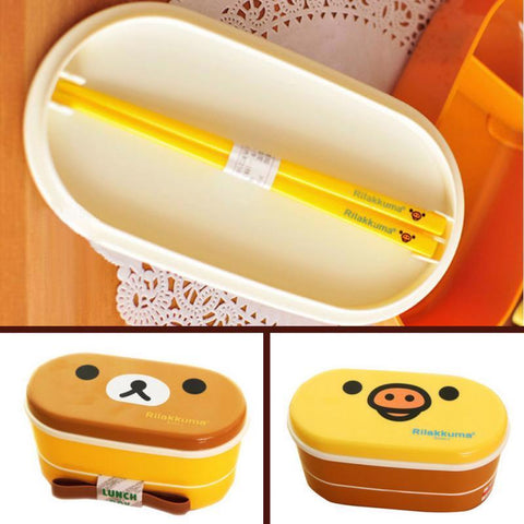 Image of Japanese Bento Lunch Box (2-Layer Container)