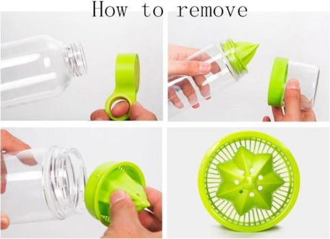 Image of Leak-Proof Lemon Squeezer Cup With Fruit Infuser Water Bottle