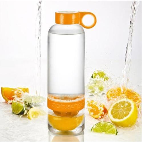 Leak-Proof Lemon Squeezer Cup With Fruit Infuser Water Bottle