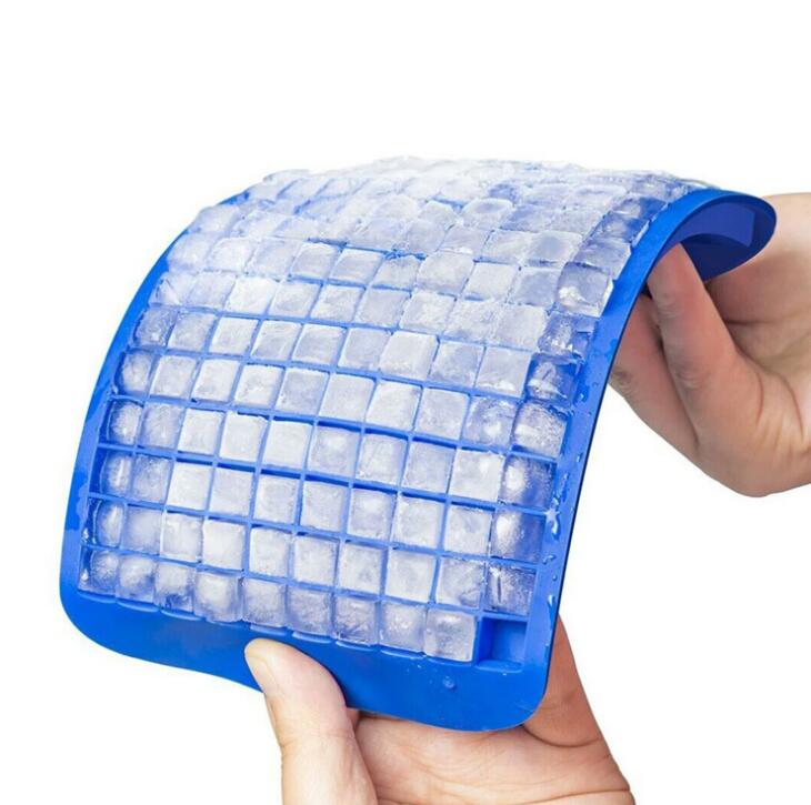 TopAufell Silicone 3Pcs Mini Ice Cube Trays 160 Grids Square Ice