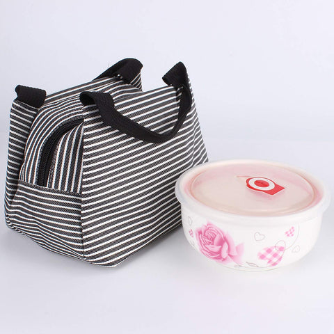 Image of Insulated Lunch Bag - Stripped Colors