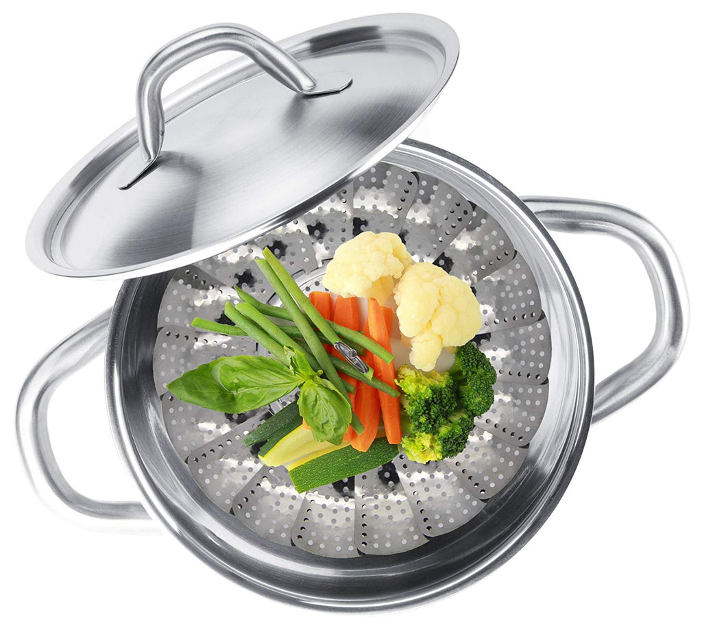 Collapsible Stainless Steel Vegetable & Food Steamer – kitchengrabs