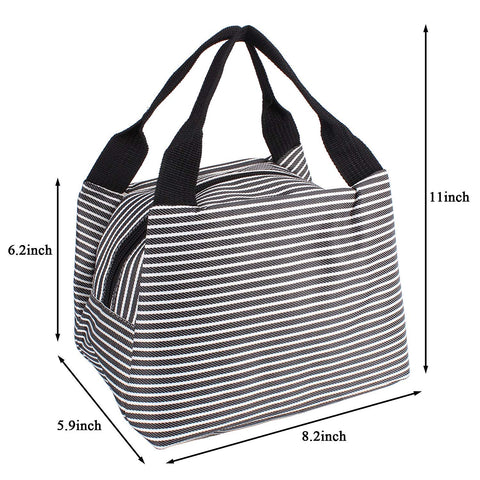 Image of Insulated Lunch Bag - Stripped Colors