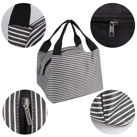 Image of Insulated Lunch Bag - Stripped Colors