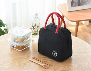 Insulated Lunch Bag with Deep Side Pocket
