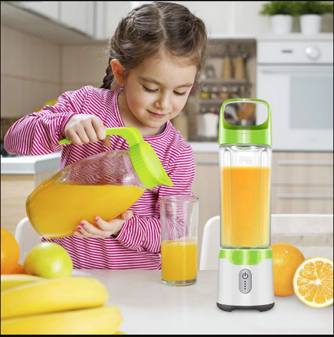 Image of Rechargeable, Personal and Portable Blender With 2 Juice Cups