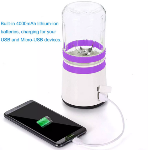 Image of Rechargeable, Personal and Portable Blender With 2 Juice Cups