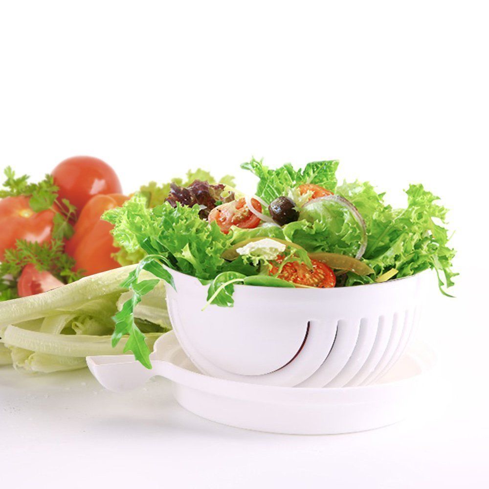 Lermie Salad Cutter Bowl: 60 Second Salad Maker, Easy, Fast Vegetable  Chopper and Slicer for Veg … - Bowls - Huntington Park, California, Facebook Marketplace
