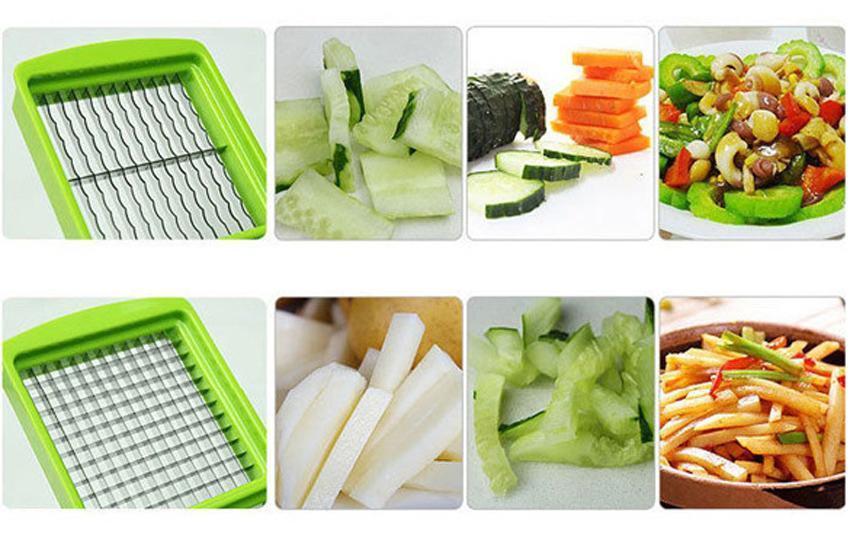 12 in 1 Multi-Purpose Vegetable and Fruit Chopper Green Kitchen