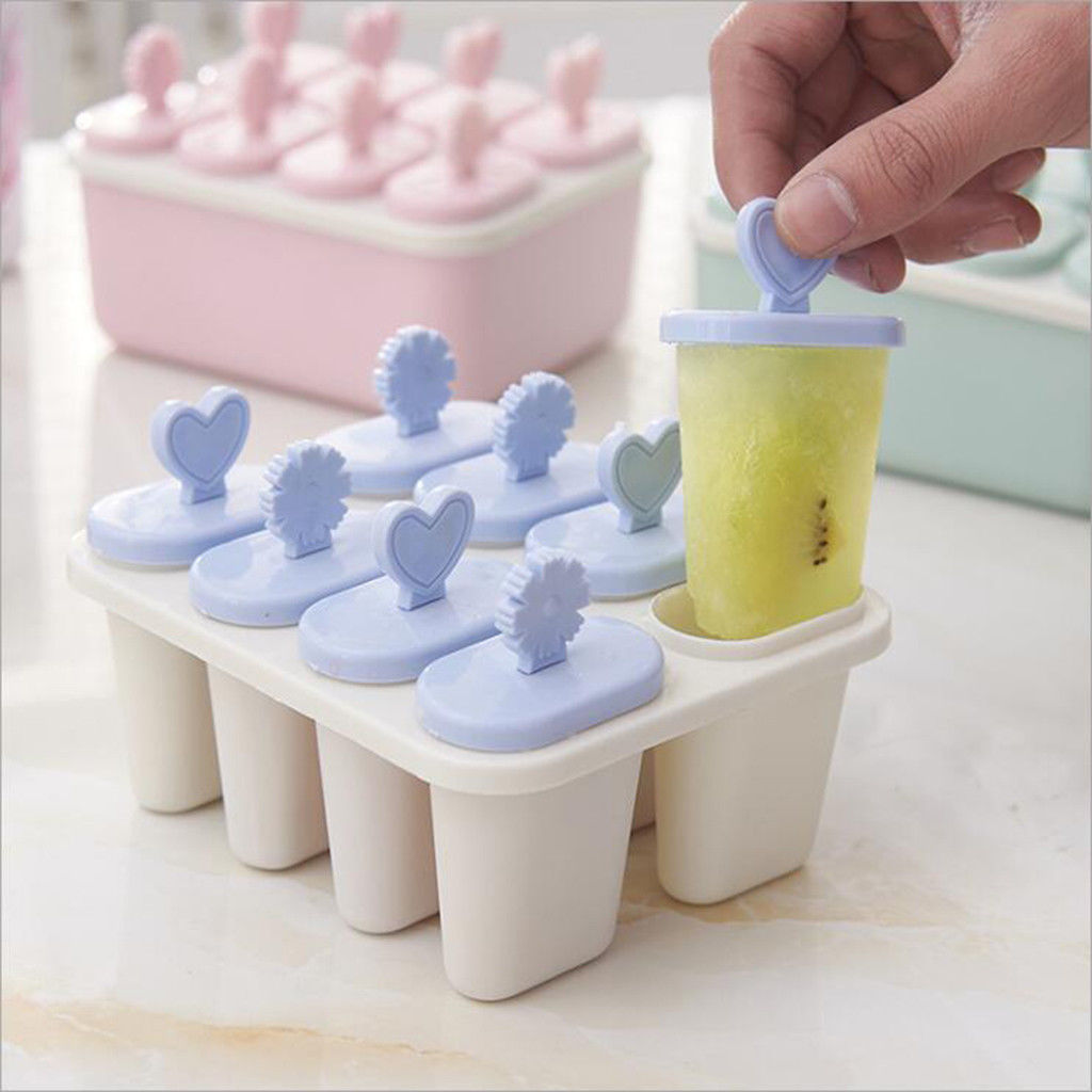 Ice Cream and Popsicle Molds - 6 & 8 Cell Containers
